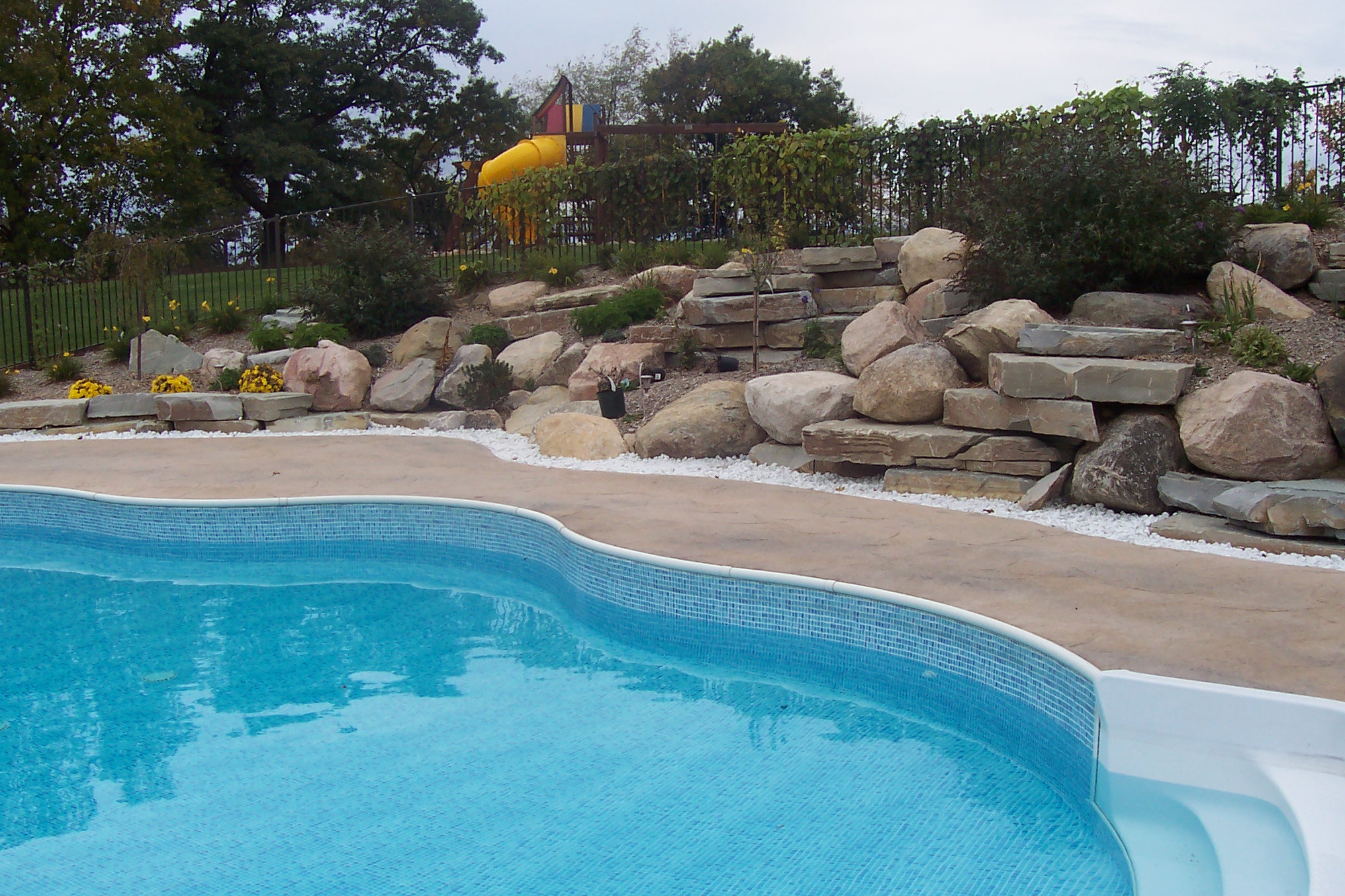 Example Of A Pool With Standard Coping liner Track All As One Piece Example Of A Pool With Standard Coping liner Track All As One Piece