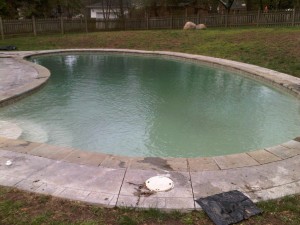 Gunite Pool with Coping Stones Gunite Pool with Coping Stones