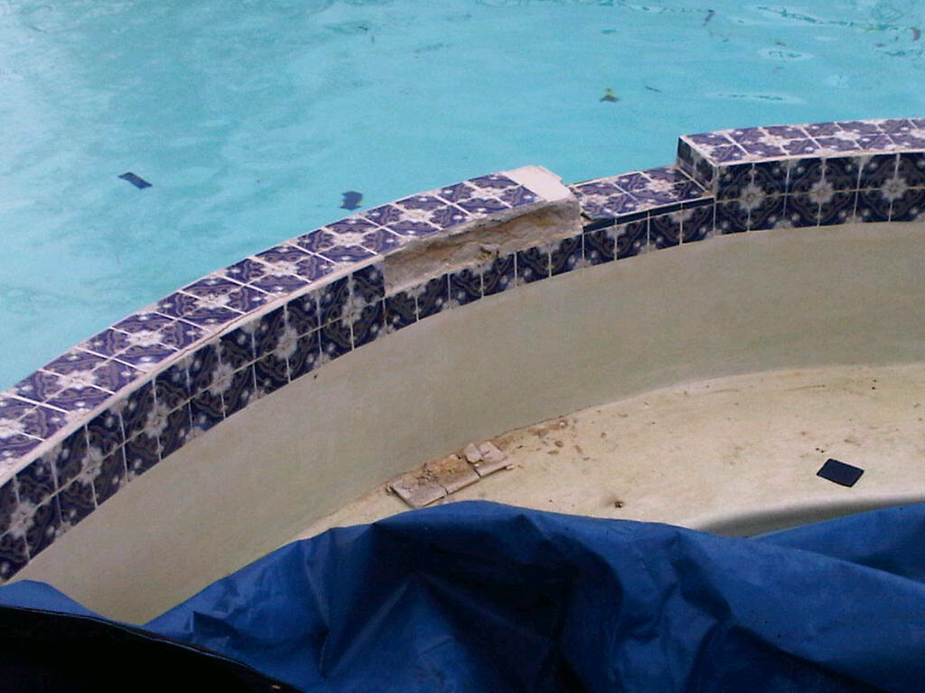 Tile Renovations on a swimming pool in Michigan