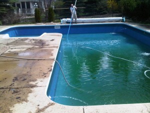 Pool Opening in Progress: Pietila Pools Services