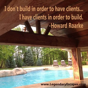 I don't build in order to have clients...