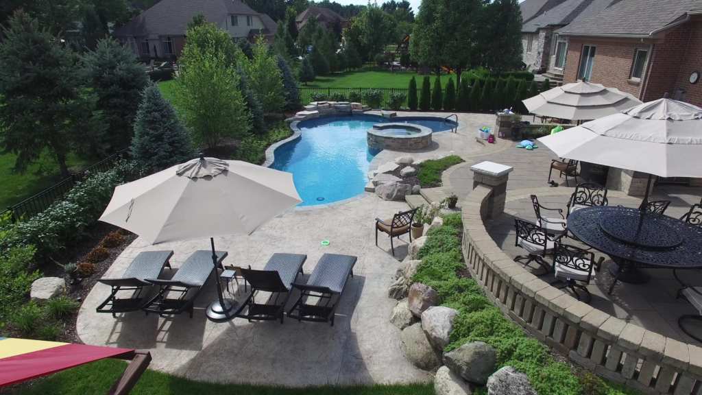 Shelby Township Michigan Hybrid Pool by Legendary Escapes