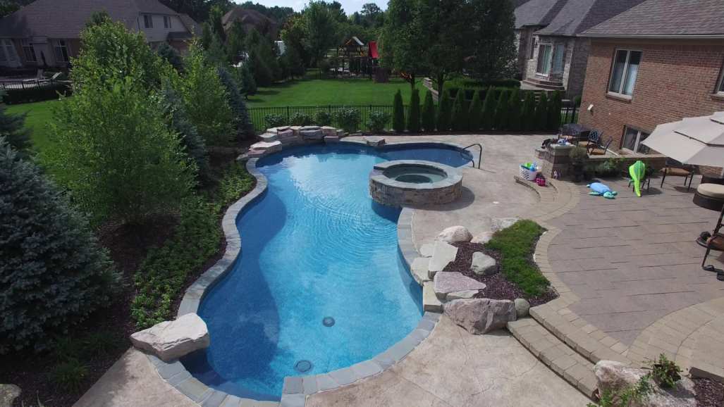 Shelby Township Michigan Hybrid Pool by Legendary Escapes