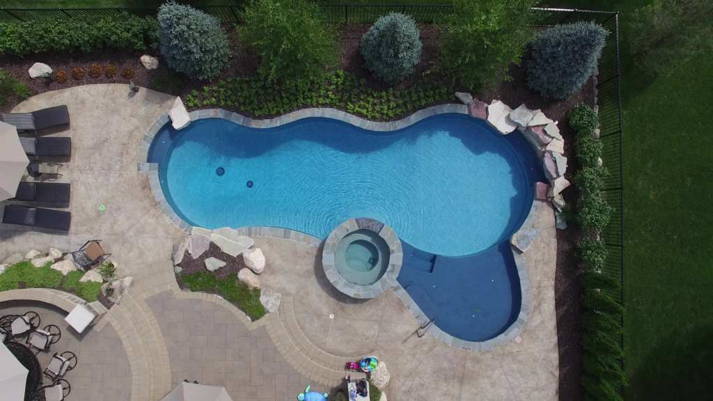 Shelby Township Michigan Hybrid Pool by Legendary Escapes