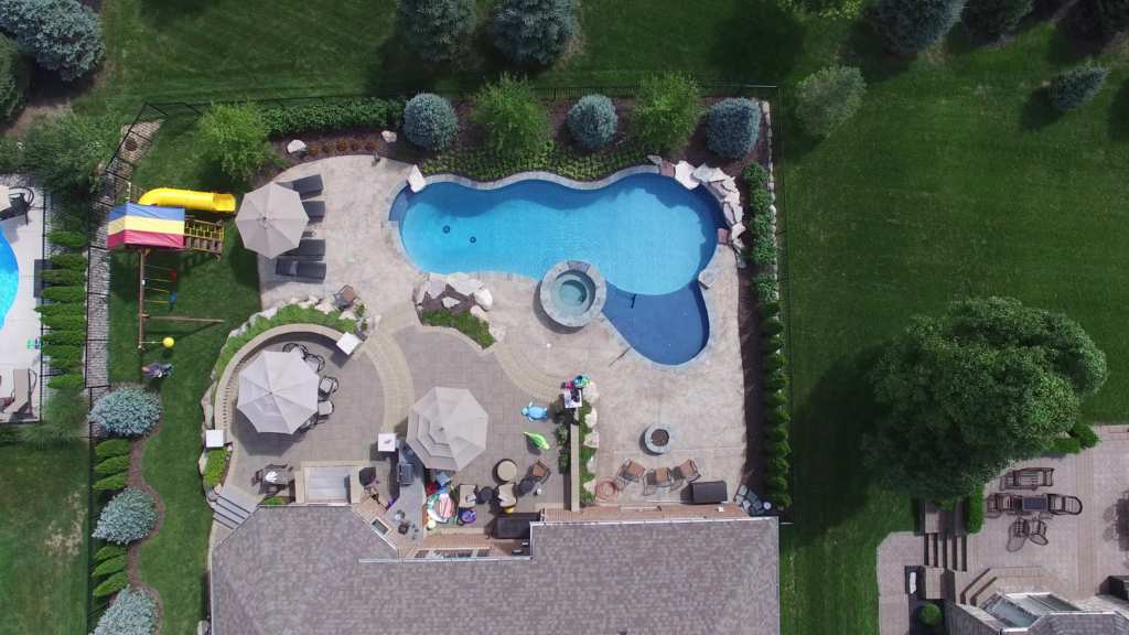 Shelby Township Michigan Hybrid Pool by Legendary Escapes