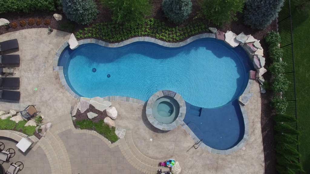 Shelby Township Michigan Hybrid Pool by Legendary Escapes